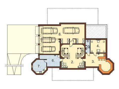 Projekt domu RWL-03 - rzut