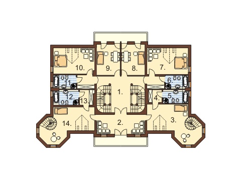 Projekt domu RWL-03 - rzut