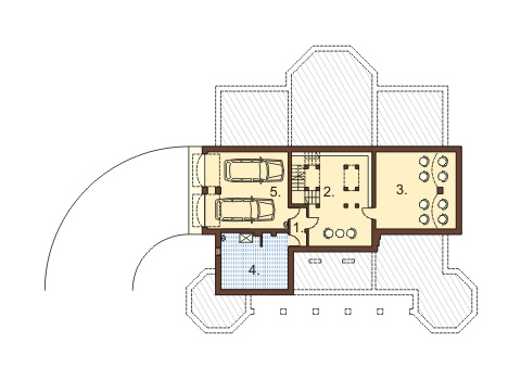 Projekt domu RWL-02 - rzut