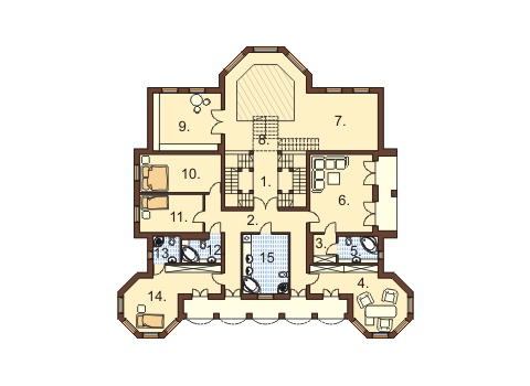 Projekt domu RWL-02 - rzut