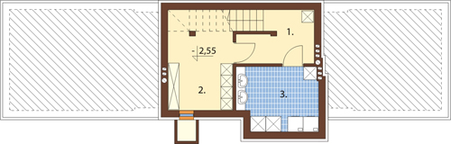 Projekt domu DM-6408 - rzut