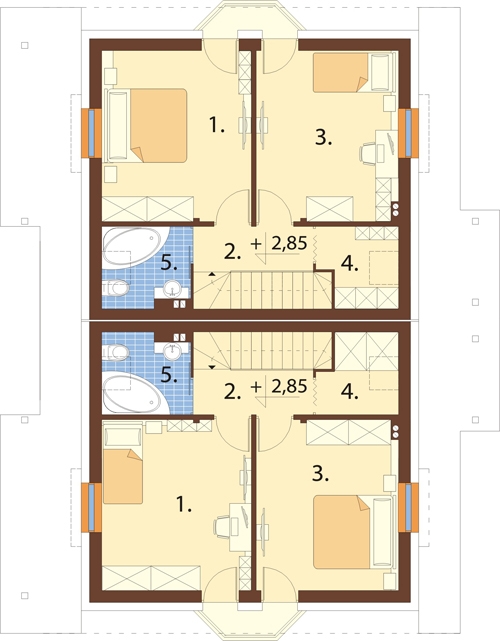 Projekt domu DM-6095 - rzut