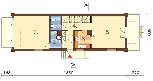 Projekt domu DM-6450 - rzut