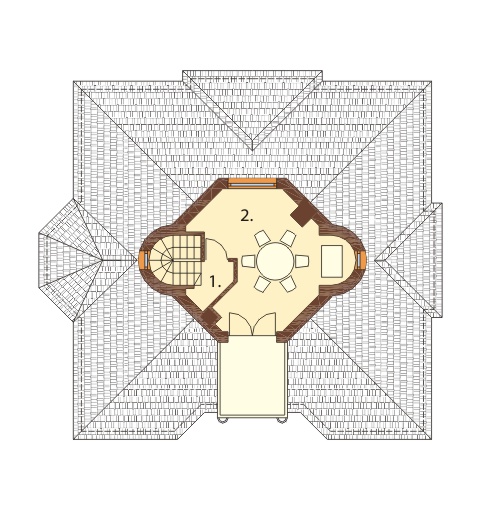 Projekt domu DM-6321 B - rzut