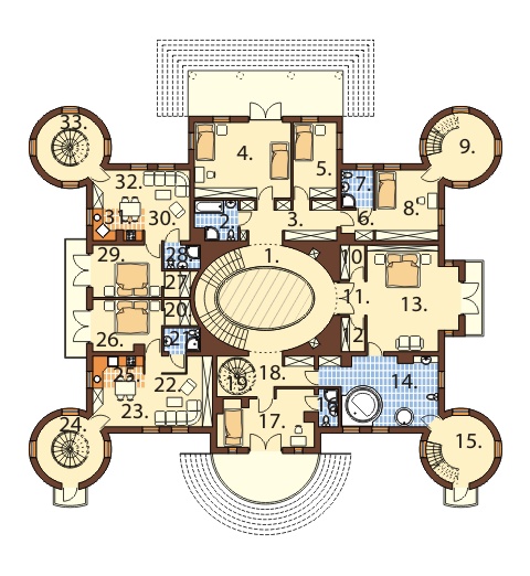 Projekt domu RW-07 - rzut