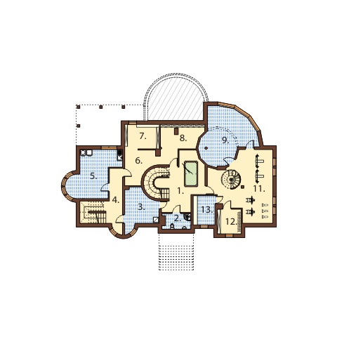 Projekt domu RW-08 - rzut