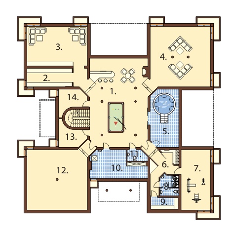 Projekt domu RW-06 - rzut