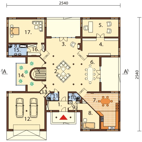 Projekt domu RW-06 - rzut