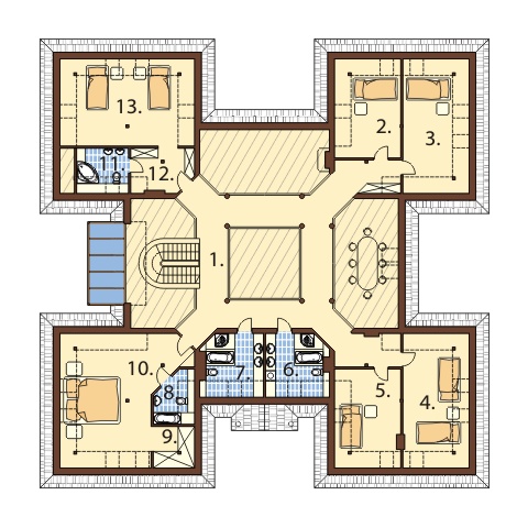 Projekt domu RW-06 - rzut