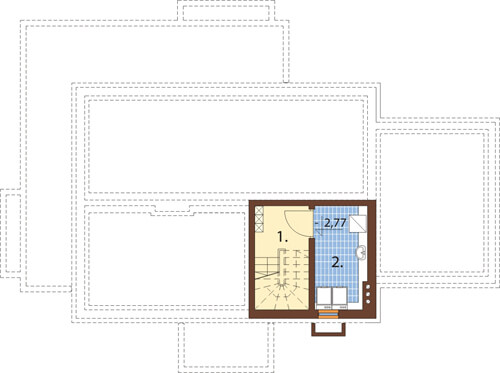 Projekt domu DM-6431 - rzut