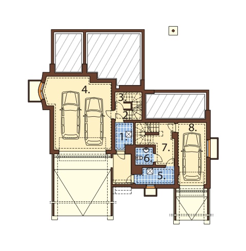 Projekt domu DM-6440 - rzut