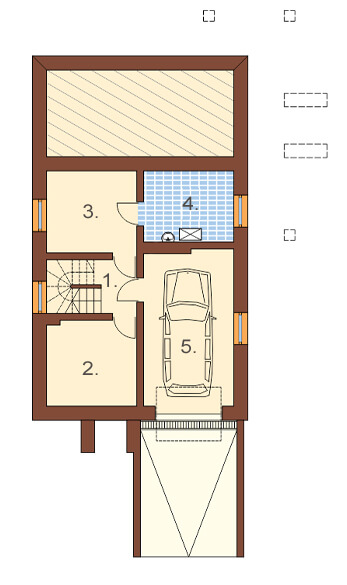 Projekt domu DM-6362 - rzut