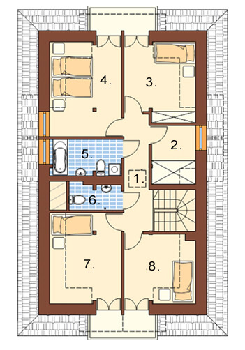 Projekt domu L-6362 - rzut