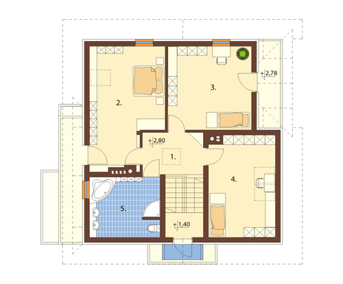 Projekt domu DM-6399 - rzut