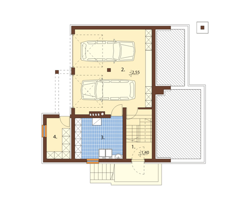 Projekt domu DM-6399 - rzut