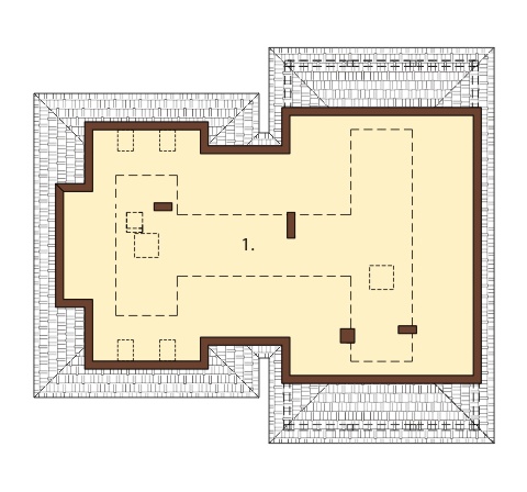 Projekt domu DM-6393 - rzut