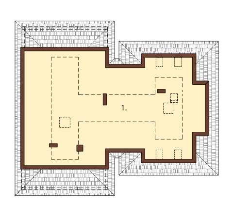 Projekt domu L-6393 - rzut