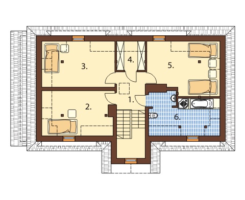 Projekt domu DM-6403 - rzut