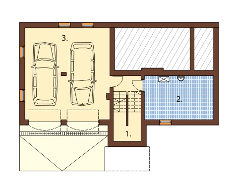 Projekt domu DM-6403 - rzut