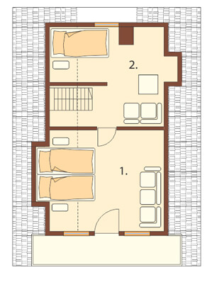 Projekt domu DM-6119 - rzut