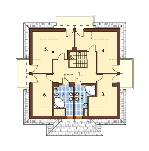 Projekt domu L-6439 - rzut