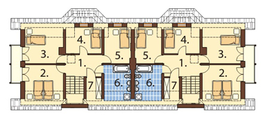 Projekt domu DM-6120 - rzut