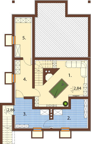 Projekt domu DM-6353 - rzut