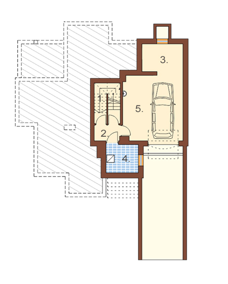 Projekt domu DM-6453 - rzut