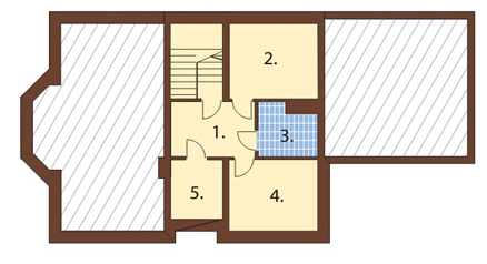 Projekt domu DM-6124 - rzut