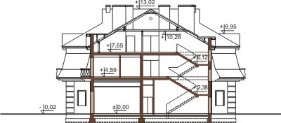 Projekt K-21 - przekrój