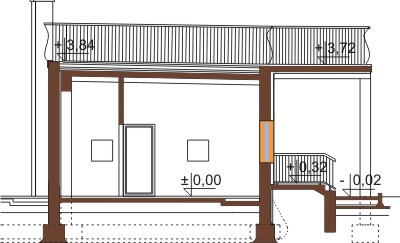 Projekt K-22 - przekrój