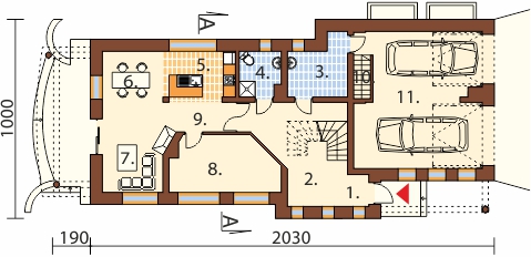 Projekt domu L-6486 - rzut