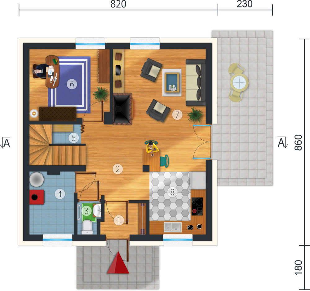 Rzut parteru DM-6539