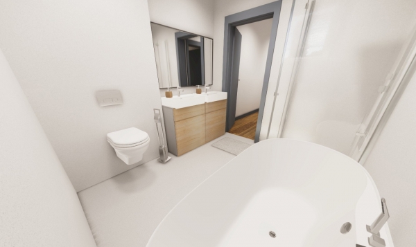 Przykładowa aranżacja wnętrz projektu DM-5518 NAWOJOWA