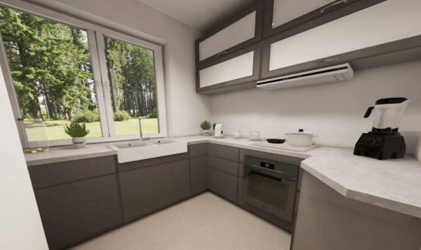 Przykładowa aranżacja wnętrz projektu DM-5518 NAWOJOWA