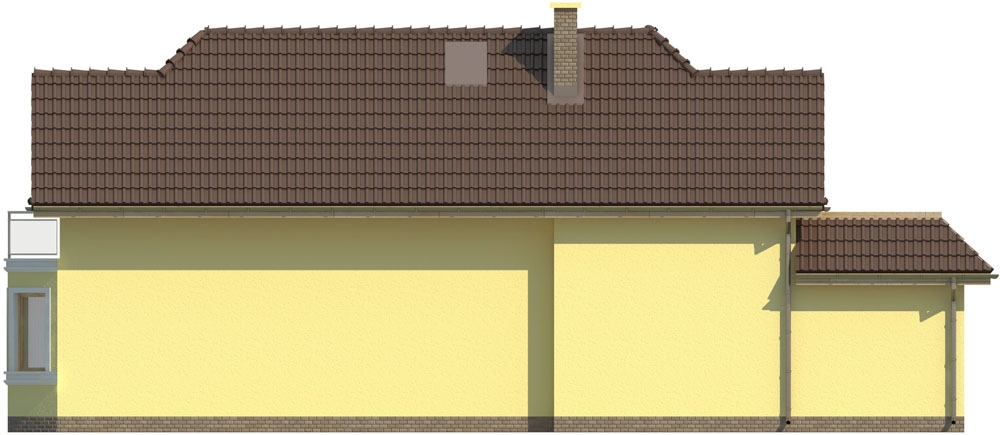 Projekt domu Miłkowo DM-5588 - elewacja lewa
