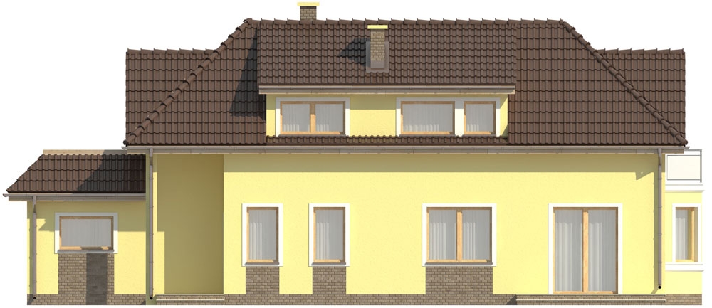 Projekt domu Miłkowo DM-5588 - elewacja prawa