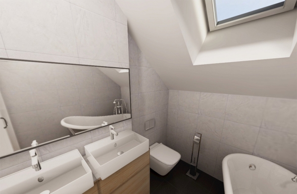segment prawy poddasze - łazienka