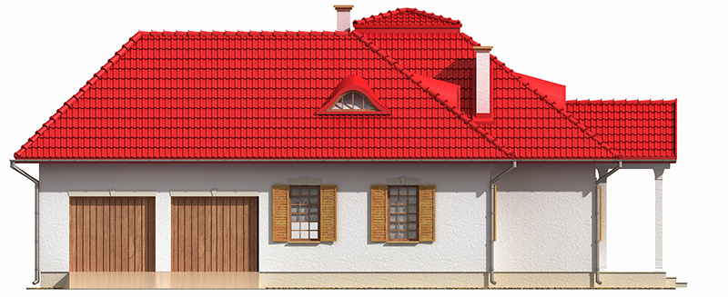 Projekt domu Dobieszewo DM-6133 - elewacja lewa