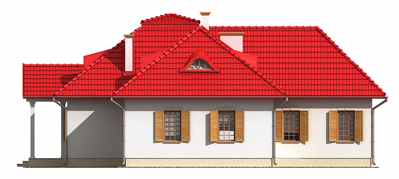 Projekt domu Dobieszewo DM-6133 - elewacja prawa