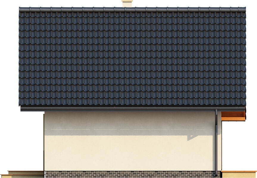 Projekt domu Prądnik DM-6143 - elewacja prawa