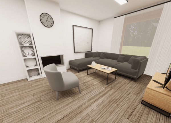 parter - pokój dzienny