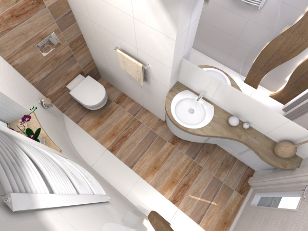 WC widok z góry