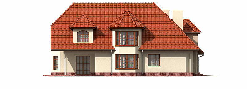 Projekt domu Sewerynów DM-6188 - elewacja lewa