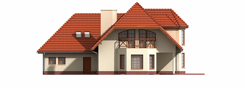 Projekt domu Sewerynów DM-6188 - elewacja ogrodowa