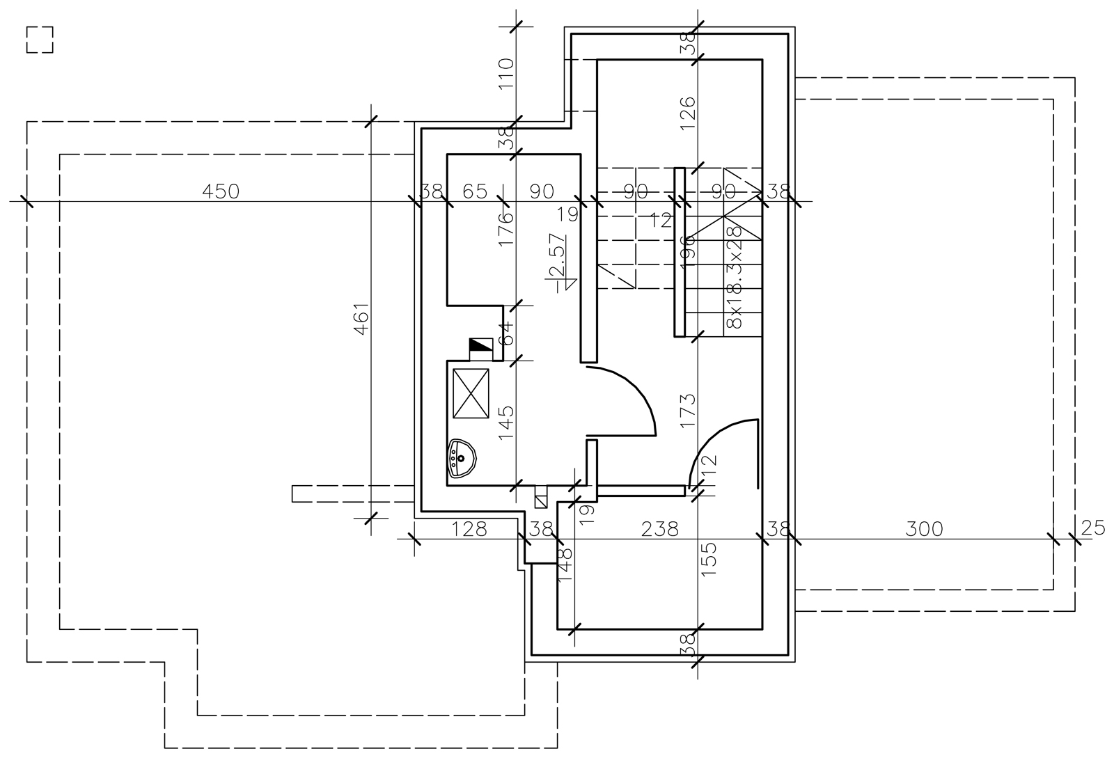 Rzut DM-6218 piwnicy