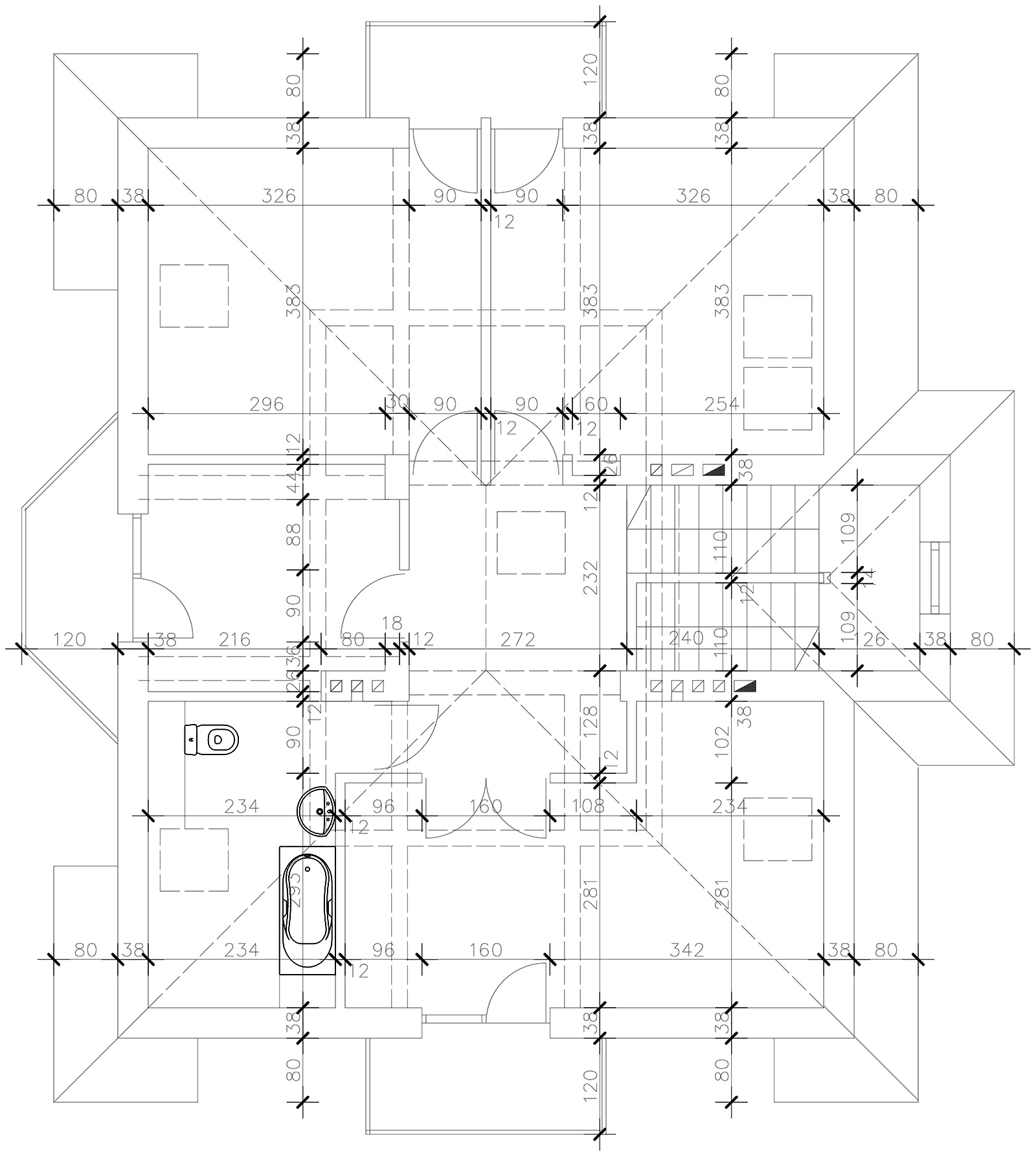 Rzut DM-6219 poddasza