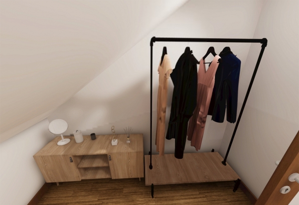 poddasze - garderoba