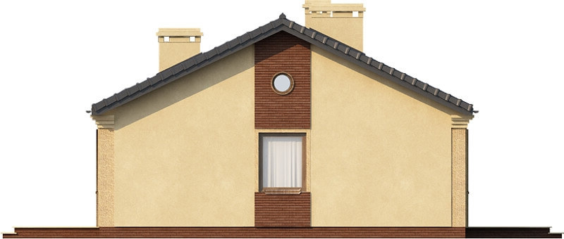 Projekt domu Łącko N DM-6291 N - elewacja prawa