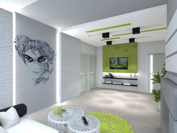 SALON WIDOK OD OKNA